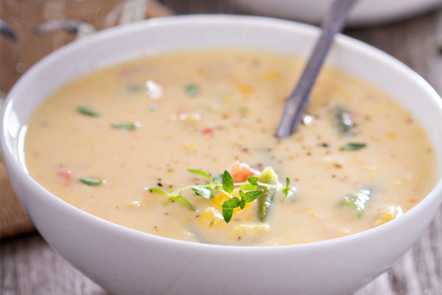 InHeat Wheat Corn and Crab Chowder