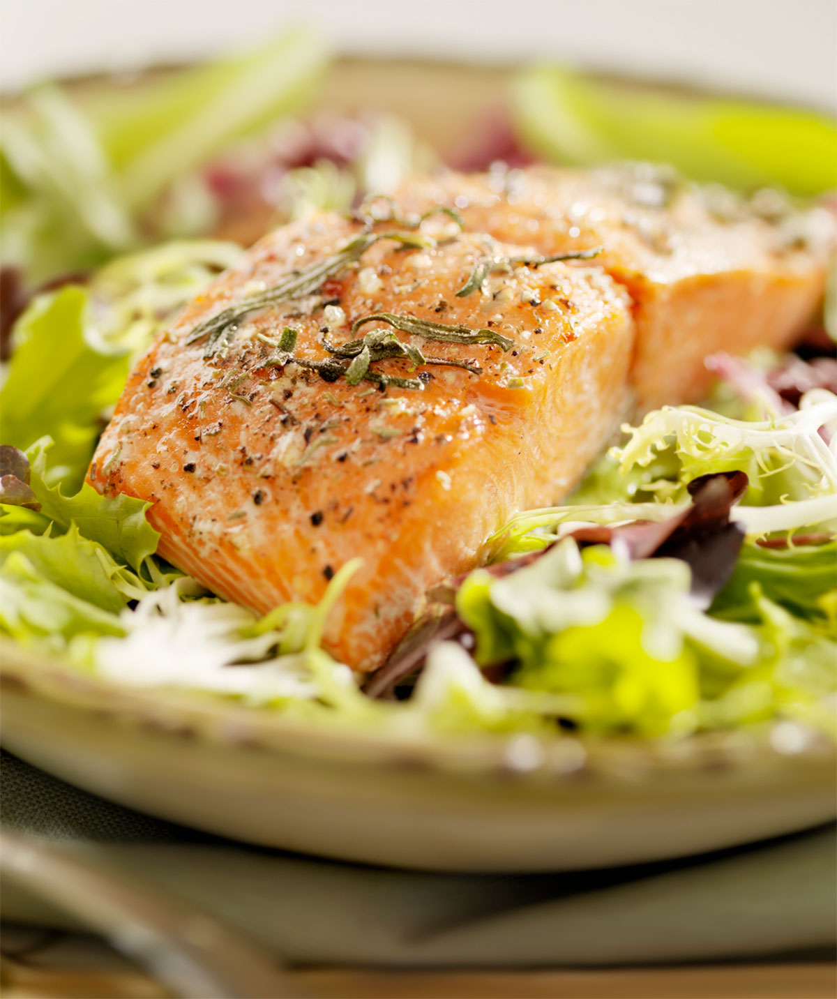 Saison Glazed Salmon Salad