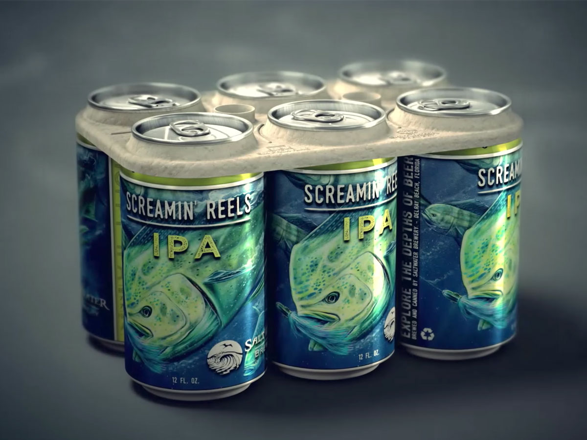 Saltwater Brewery Creates Edible Six-Pack Rings 