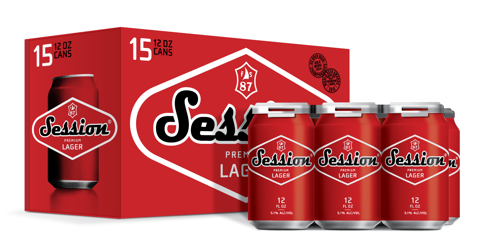 Session 12oz Can and 15 Pack