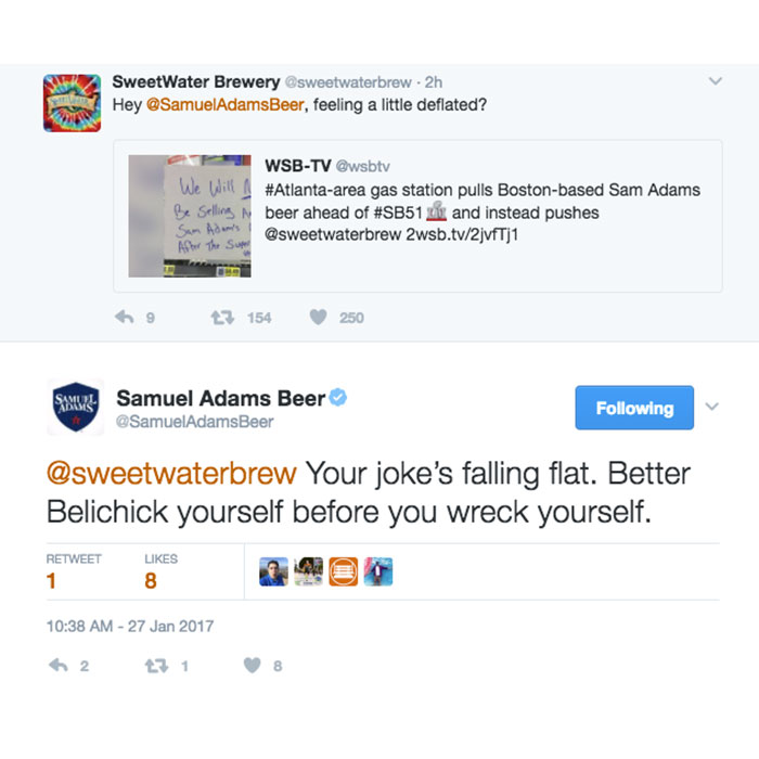 SweetWater Sam Adams Twitter