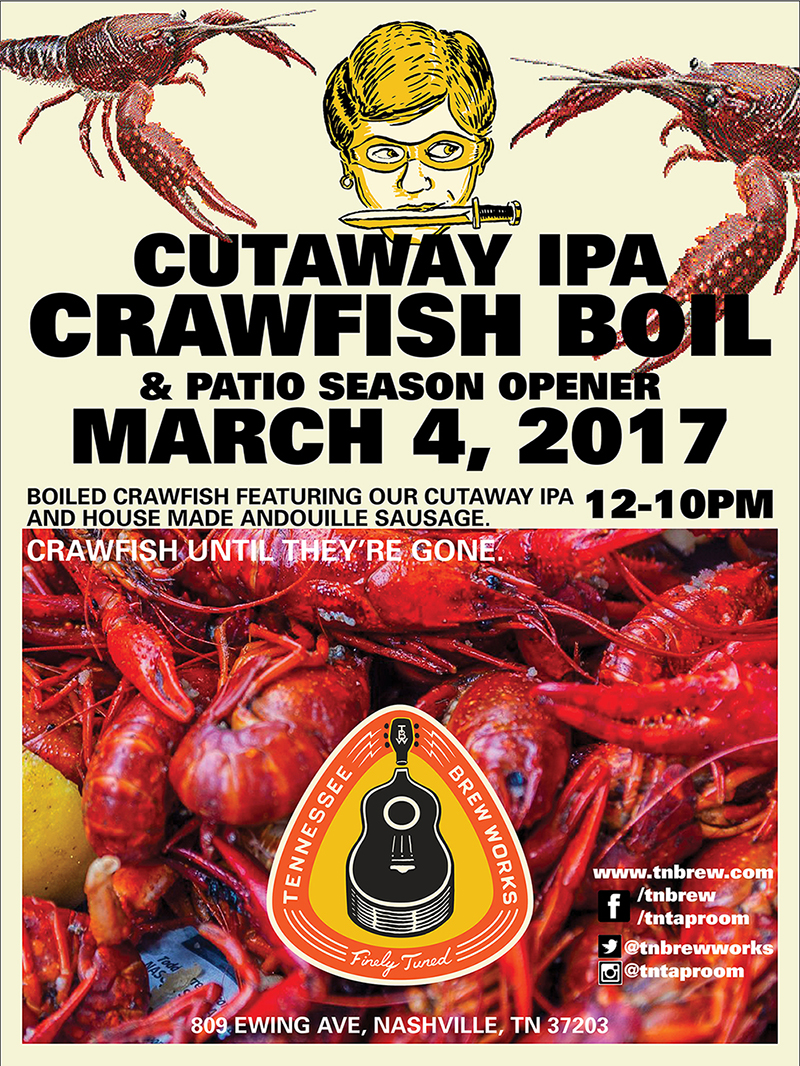 Tennessee Brew Works: Cutaway Crawfish Boil!