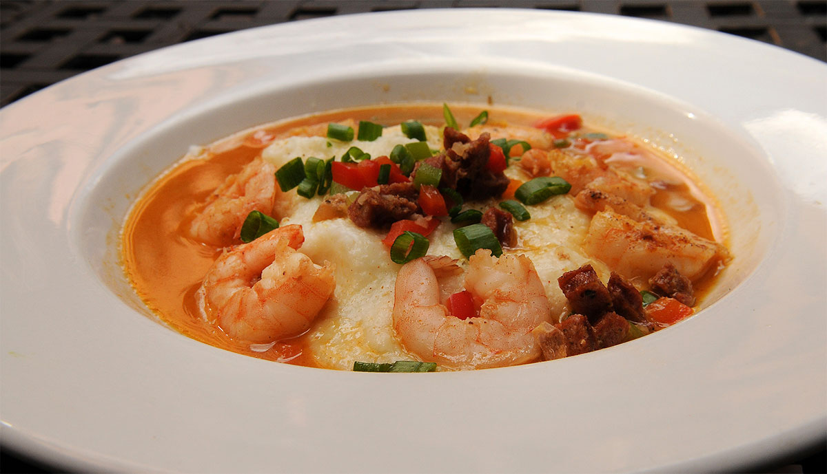 Turbodog Barbecue Shrimp and Grits